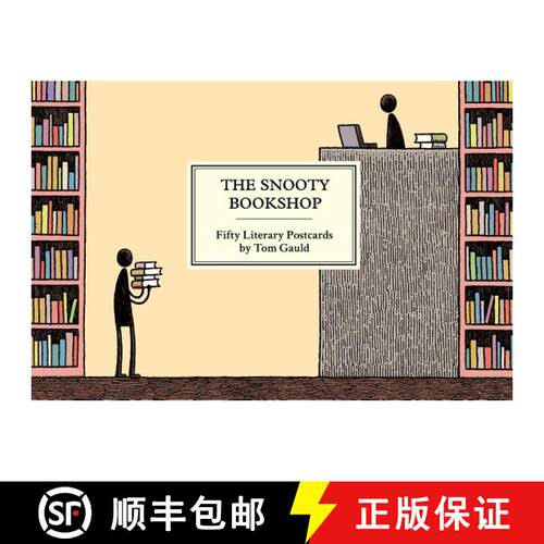 【3-4周达】The Snooty Bookshop: Fifty Literary Postcards by Tom Gauld [9781770462977]