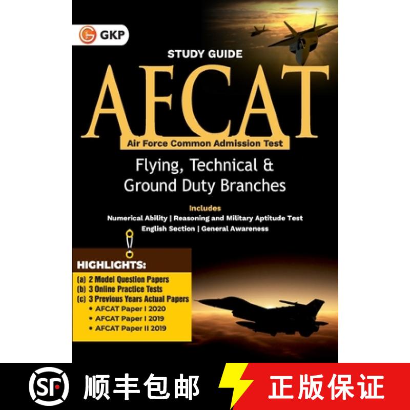 【3-4周达】AFCAT (Air Force Common Admission Test) 2021 : Guide ( For Flying, Technical & Ground Duty... [9789391061463]