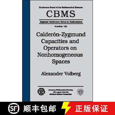 【3-4周达】Calderon-Zygmund Capacities and Operators on Nonhomogeneous Spaces [9780821832523]