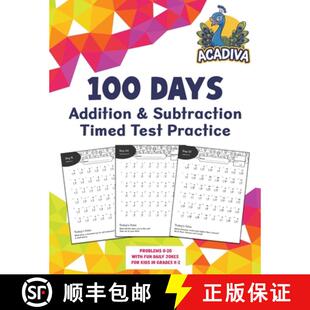 【3-4周达】100 Days of Addition and Subtraction Timed Test Practice (0-20) : with Fun Daily Jokes for... [9781532455681]