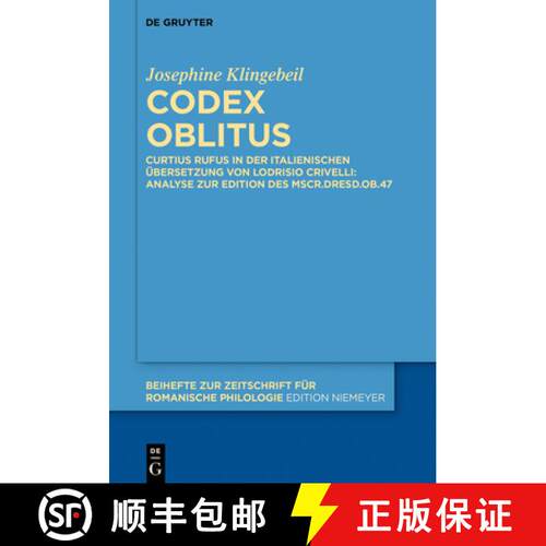 【3-4周达】精装 Codex oblitus – Curtius Rufus in der italienischen Übersetzung von Lodrisio Crivell... [9783110748161]