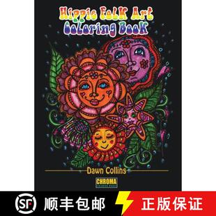 Folk Book Hippie Positive 9781988245102 With Art 3周达 Designs Funky Coloring Affirmations Paired