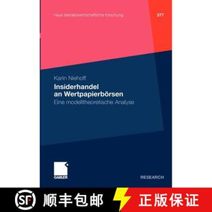 Insiderhandel Analyse 9783834929150 modelltheoretische 4周达 Eine Wertpapierbörsen