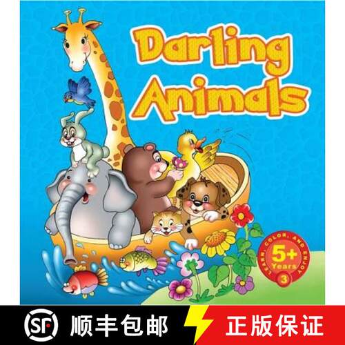 【3-4周达】Darling Animals: Learn and Color Series [9781597842389]