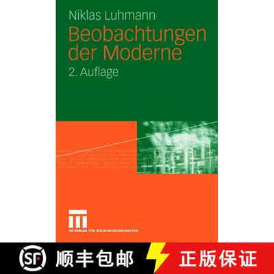 【3-4周达】Beobachtungen der Moderne (2. Aufl. 2006) [9783531322636]