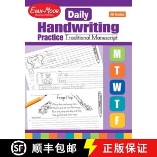9781557997531 教师版 Practice Handwriting Daily Manuscript... 4周达 每日练习系列 书法 传统正体 Traditional 全年级