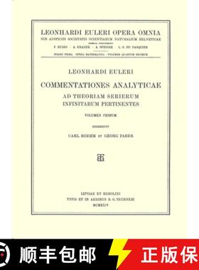 【3-4周达】Commentationes Analyticae AD Theoriam Serierum Infinitarum Pertinentes 1st Part [9783764314132]
