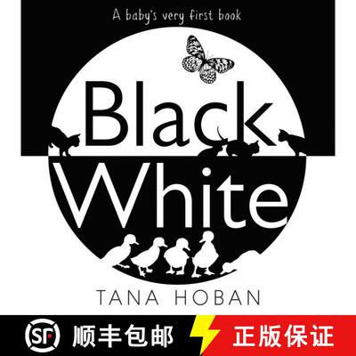 【3-4周达】Black White : A High Contrast Book For Newborns [9780062656902]