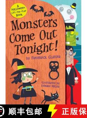 预订 Monsters Come Out Tonight!: A Halloween Lift-The-Flap Book [9781419737220]