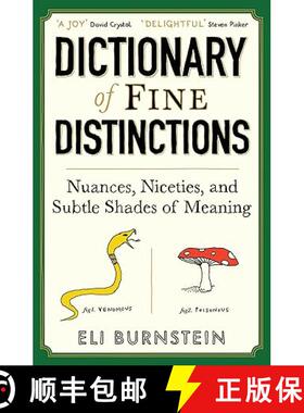 现货 关于细微差别的英文词典 简装 Dictionary of Fine Distinctions : Nuances, Niceties and Subtle Shade... [9781805227229]