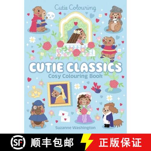 【3-4周达】Cutie Classics Cosy Colouring Book [9780702351099]
