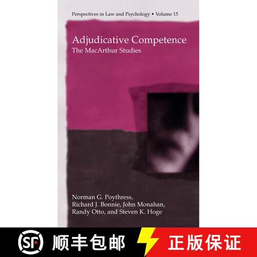 【3-4周达】Adjudicative Competence : The MacArthur Studies [9781461346296]