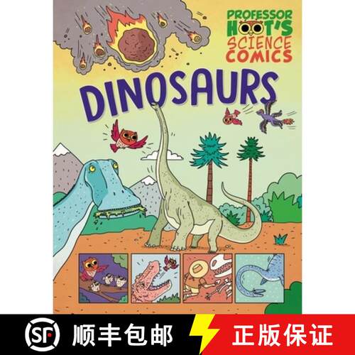【3-4周达】Professor Hoot's Science Comics: Dinosaurs [9781526327802]