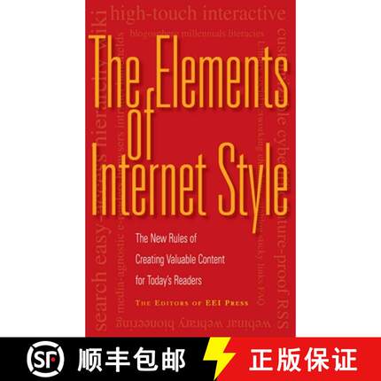 【3-4周达】The Elements of Internet Style: The New Rules of Creating Valuable Content for Today's Rea... [9781581154924]