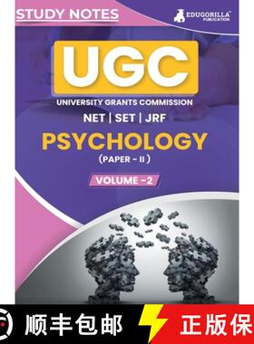 【3-4周达】UGC NET Paper II Psychology (Vol 2) Topic-wise Notes (English Edition) | A Complete Prepar... [9789355567499]