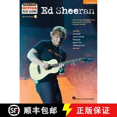 【3-4周达】Ed Sheeran: Deluxe Guitar Play-Along Pack with Audio Accompaniments, Lyrics, and Guitar Ar... [9781540003942]