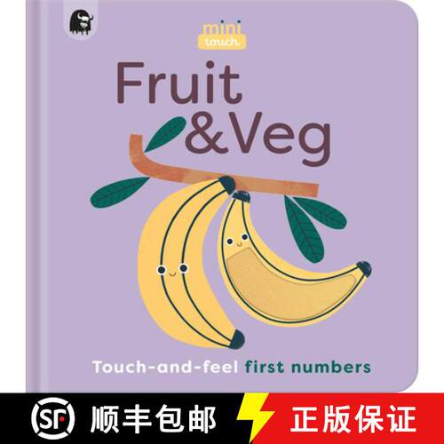 【3-4周达】MiniTouch: Fruit & Veg : Touch-and-feel first numbers [9780711291409]