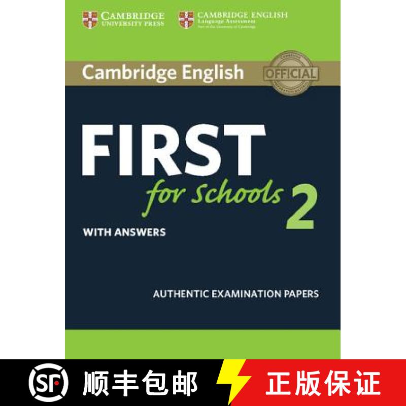 【3-4周达】剑桥FCE考试 第二模拟题学生书带答案 Cambridge English First for Schools 2 Student's Book wi... [9781316503485]