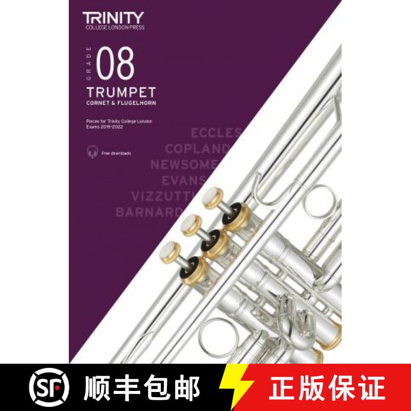 【3-4周达】Trinity College London Trumpet, Cornet & Flugelhorn Exam Pieces From 2019. Grade 8 [9780857368065]