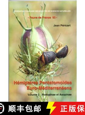 预订 Faune de France, Volume 93: Hémiptères Pentatomoidea Euro-Méditerranéens, Volume 3: Podopina... [9782903052324]
