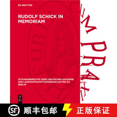 【3-4周达】精装 Rudolf Schick in Memoriam [9783112724989]