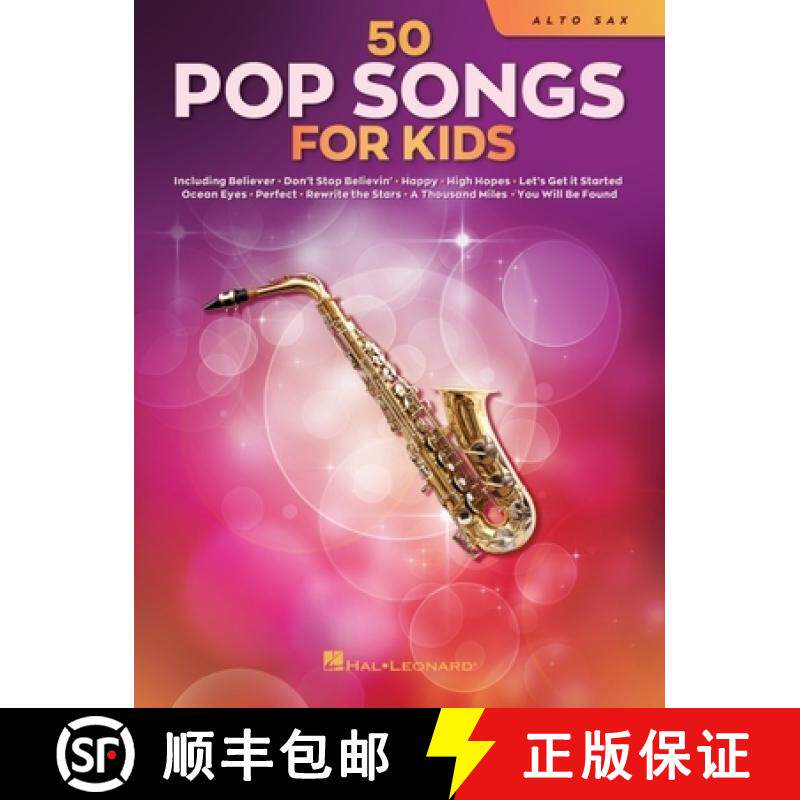 预订 50 Pop Songs for Kids for Alto Sax: For Alto Sax [9781705107362]