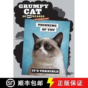 Notecards and 预订 9781452130859 Cat Envelopes Grumpy