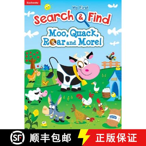 【3-4周达】精装 My First Search & Find: Moo, Quack, Roar and More! [9781628856873]