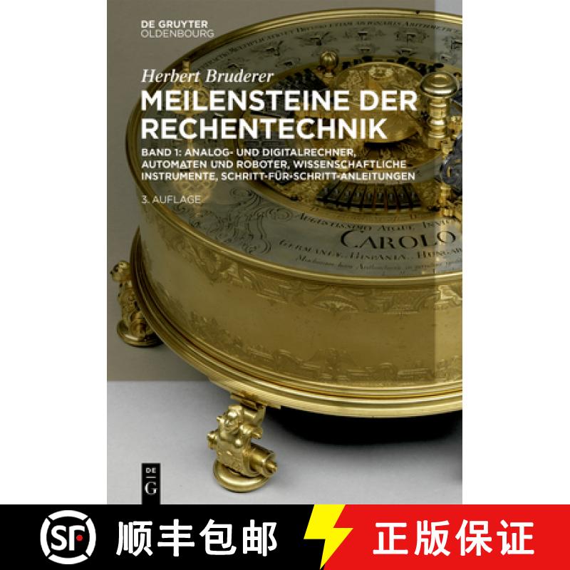 【3-4周达】精装 Analog– und Digitalrechner, Automaten und Roboter, wissenschaftliche Instrumente, Sc... [9783110669336] - 实物图