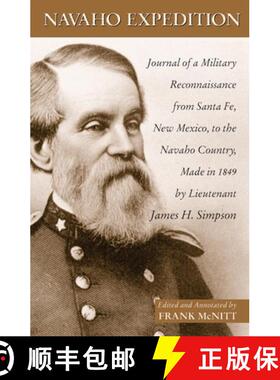 预订 Navaho Expedition, 43: Journal of a Military Reconnaissance from Santa Fe, New Mexico, to the Na... [9780806135700]