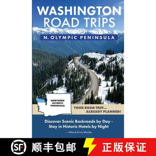 【3-4周达】Washington Road Trips - Northern Olympic Peninsula [9781733598385]