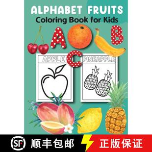 Coloring 9787718104770 Alphabet Fruits Tracing for Book Colori... 预订 Kids Letter