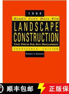 【3-4周达】Kerr'S Cost Data Landscape Construction 1994, Fourteenth Edition [Wiley建筑] [9780471286196]