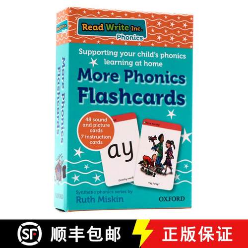 现货 牛津自然拼读闪卡音节学习 Read Write Inc. Phonics: More Phonics Flashcards [9780198386810]