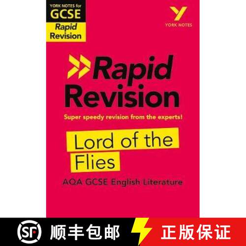 【3-4周达】York Notes for AQA GCSE Rapid Revision: Lord of the Flies catch up, revise and be ready fo... [9781292270913]
