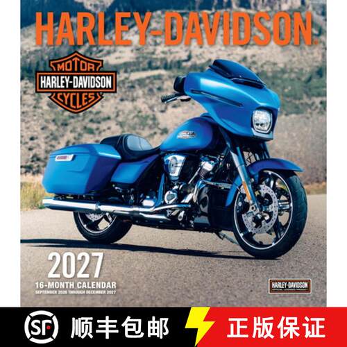 【3-4周达】Harley-Davidson 2027 12x12 : 16-Month Calendar--September 2026 through December 2027 [9798317901271]