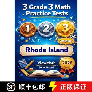 【3-4周达】3 Rhode Island RICAS Grade 3 Math Practice Tests: Full-Length Test Prep with Detailed Answ... [9798895991442]