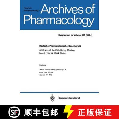 【3-4周达】Deutsche Pharmakologische Gesellschaft [9783662386699]