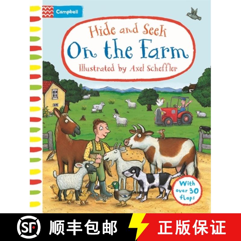 【3-4周达】Hide and Seek On the Farm: A Lift-the-flap Book With Over 30 Flaps! [9781035035120]