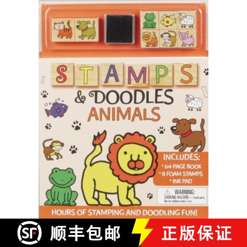 预订 Stamps & Doodles: Animals [With Ink Pad and Stamp Pad] [9781607104582]
