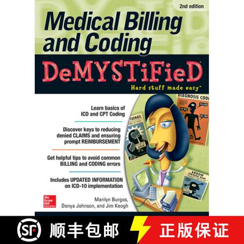 【3-4周达】Medical Billing & Coding Demystified, 2nd Edition [9780071849340]