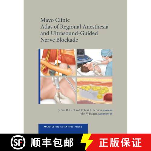 【3-4周达】精装 Mayo Clinic Atlas of Regional Anesthesia and Ultrasound-Guided Nerve Blockade [9780199743032]