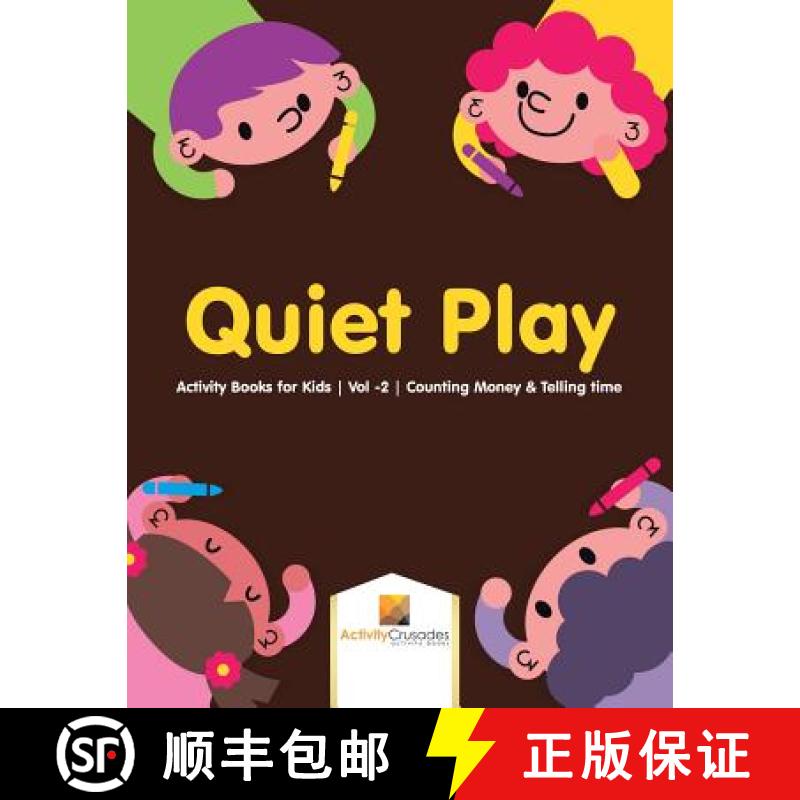 【3-4周达】Quiet Play : Activity Books for Kids | Vol -2 | Counting Money & Telling time [9780228222170]