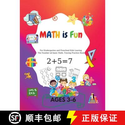 【3-4周达】MATH is Fun: For kindergarteners and preschoolers learning  Number and basic math, tracing... [9781804035566]
