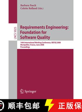 【3-4周达】Requirements Engineering: Foundation for Software Quality: 14th International Working Conf... [9783540690603]