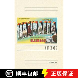 【3-4周达】Vintage Lined Notebook Greetings from Historic Vandalia, Illinois [9798385416097]