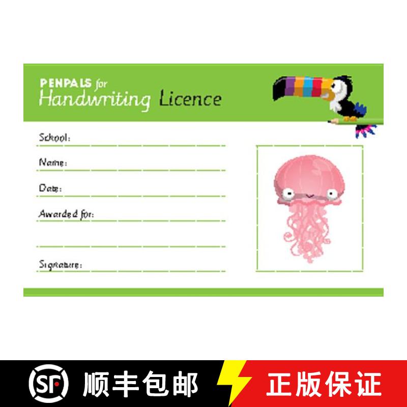 【3-4周达】Penpals for Handwriting Pen Licence Cards (pack of 200): - Penpals for Handwriting Pen Lic... [9781845657949]