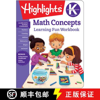 【3-4周达】Kindergarten Math Concepts: Highlights Hidden Pictures [9781684372836]