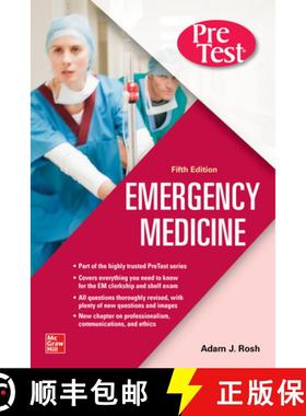 【3-4周达】Pretest Emergency Medicine, Fifth Edition [9781260468946]