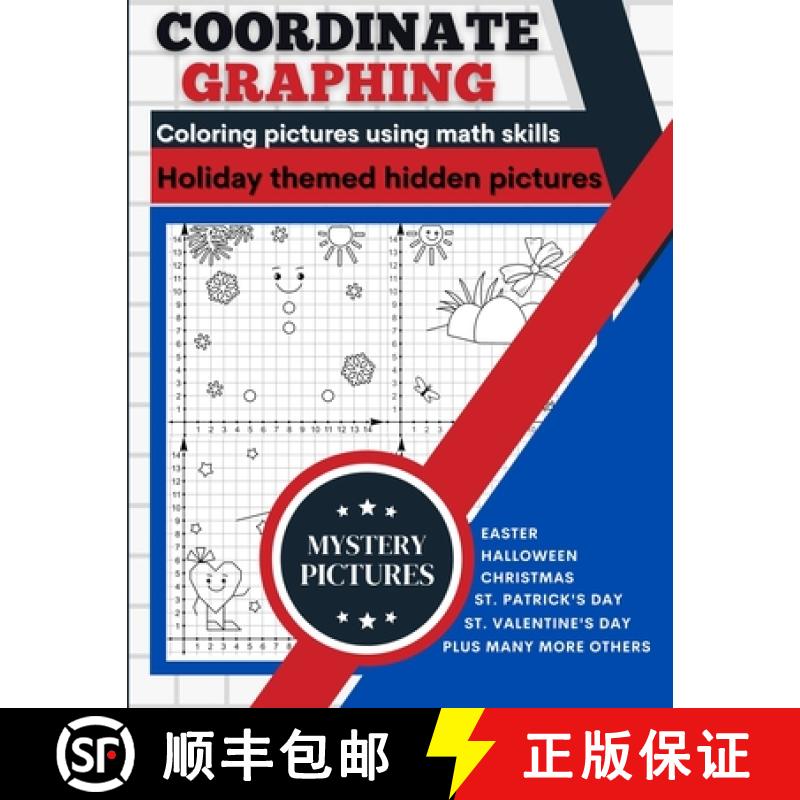 【4周达】Coordinate Graphing: Creating Pictures Using Math Skills| Holiday Themed Book With Mystery...[9781685010461]